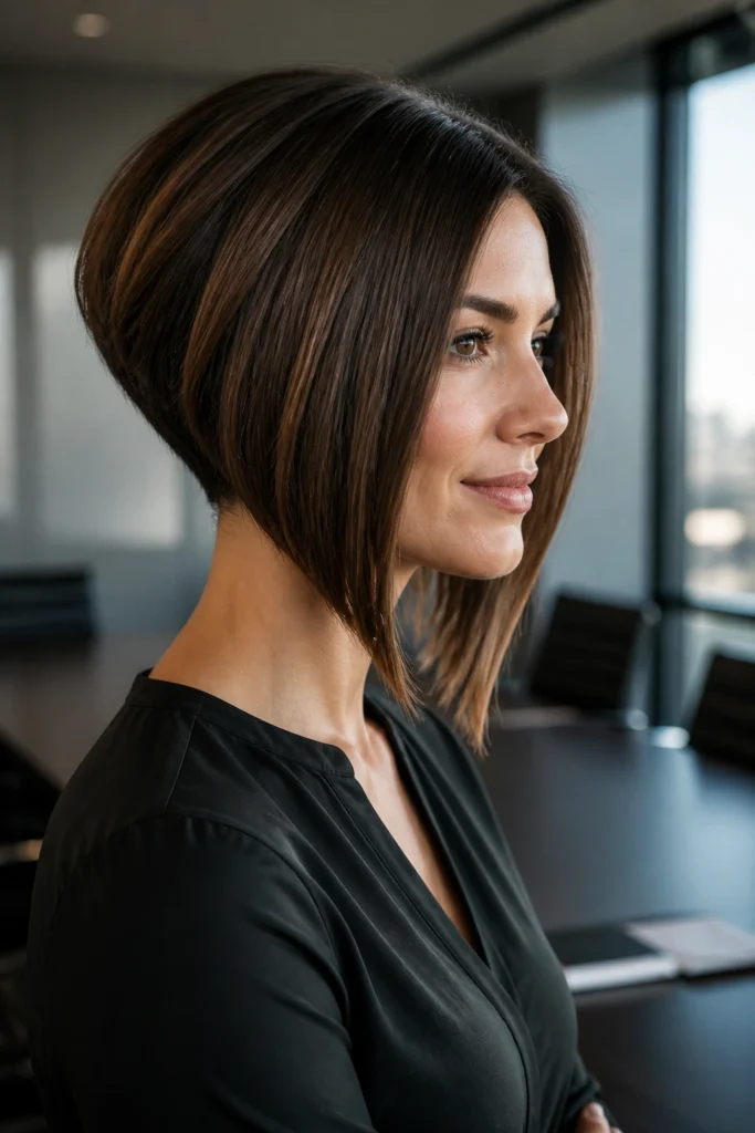 28 Stacked Hair for Office Looks