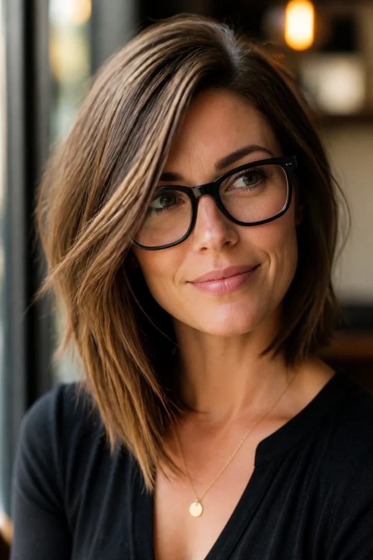 28 Square Face Glasses Hairstyles