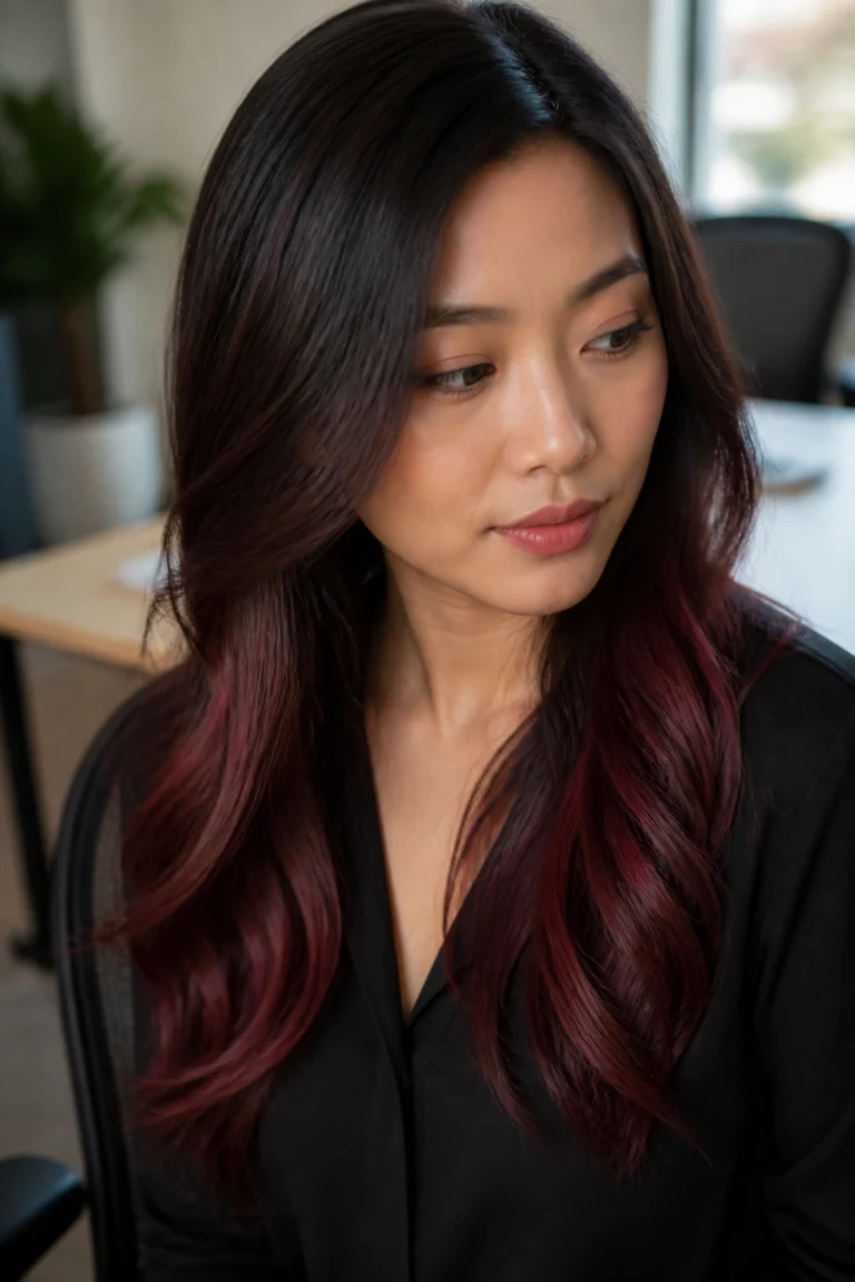 28 Maroon Hair for Office Looks