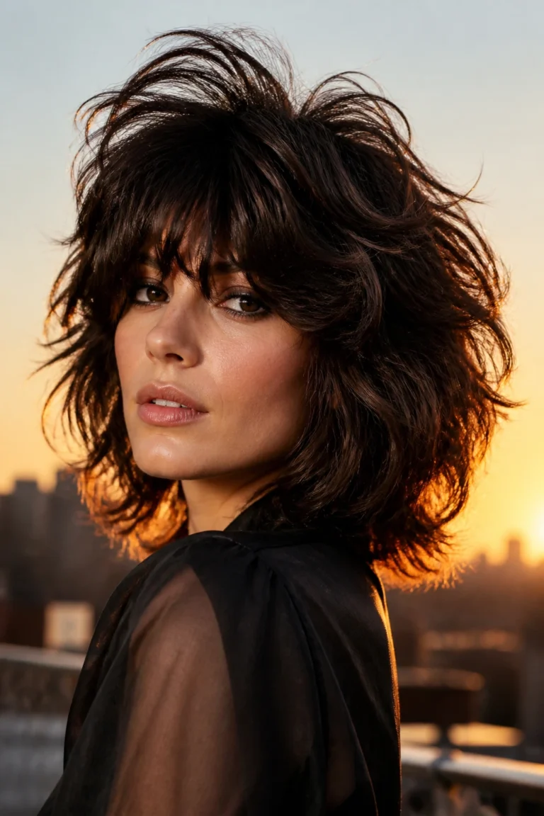 18 Layered Bobs with Bangs for Curly Hair