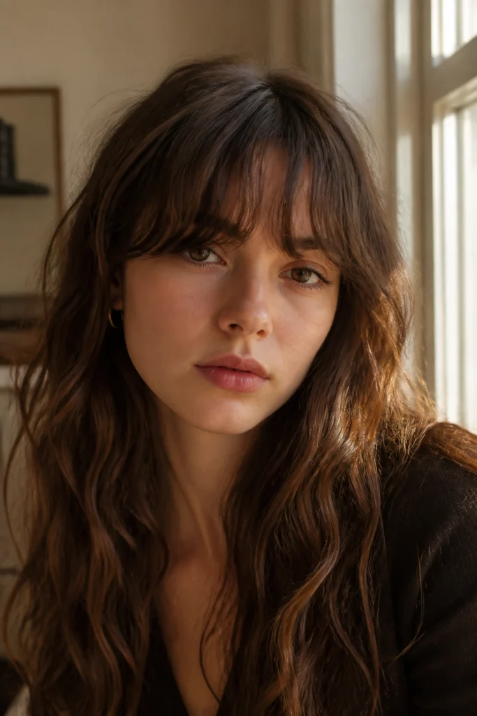 22 Wavy Bangs for Oval Faces