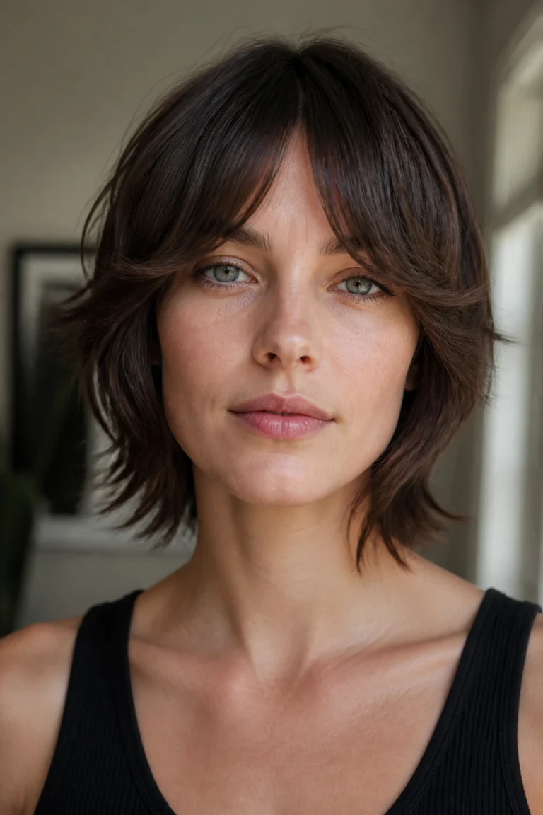 28 Shaggy Bobs for Straight Hair