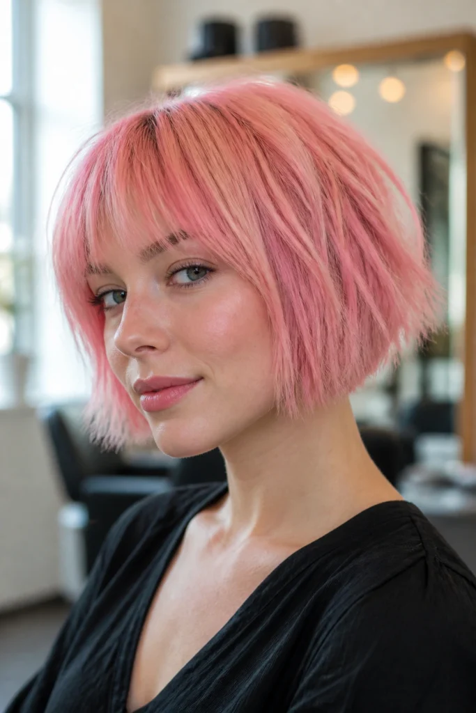 20 Pink Power Hairstyles for Thin Hair
