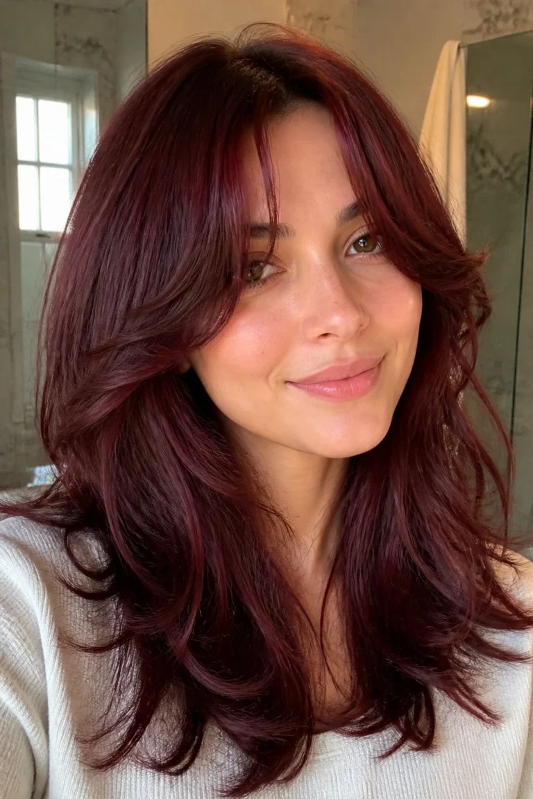 18 Dark Burgundy Hair for Busy Mornings