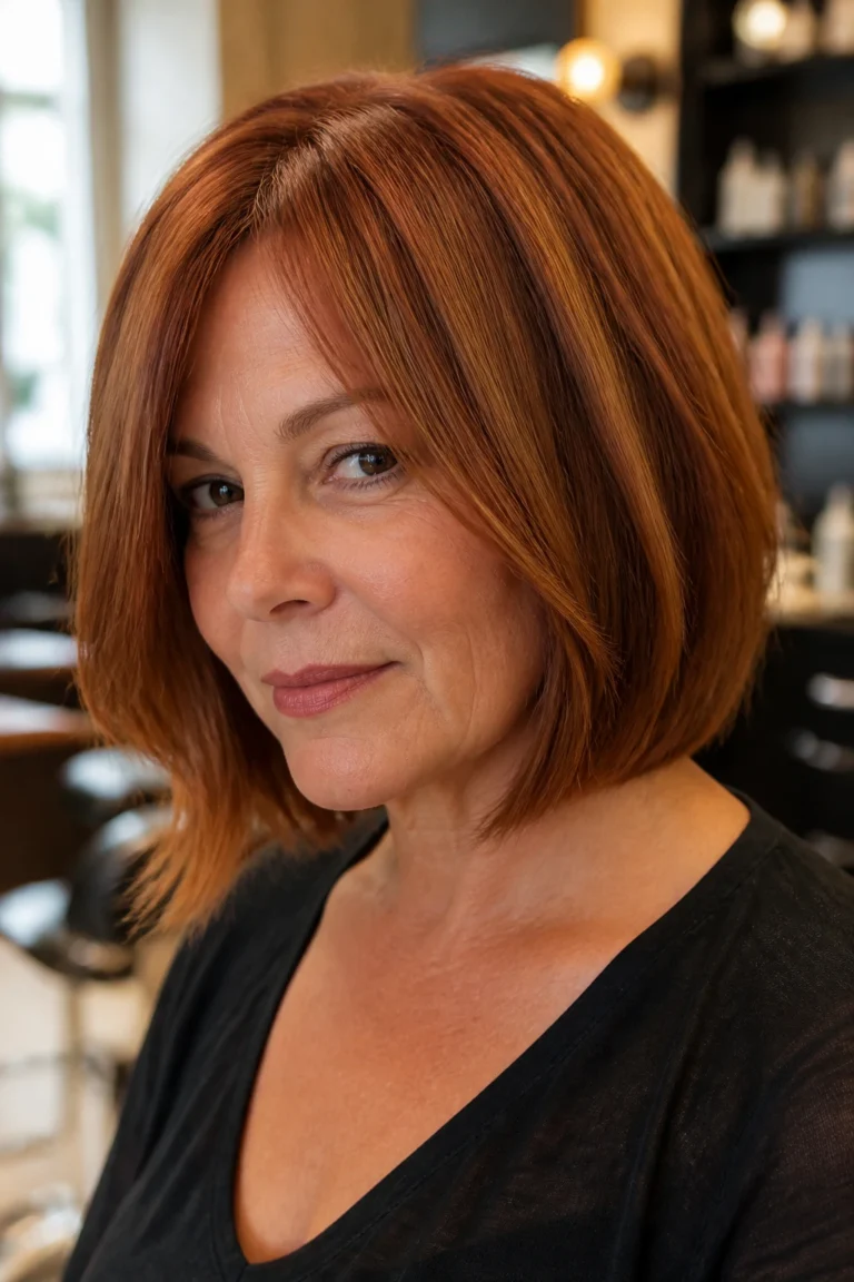 25 Copper Bobs for Thick Hair