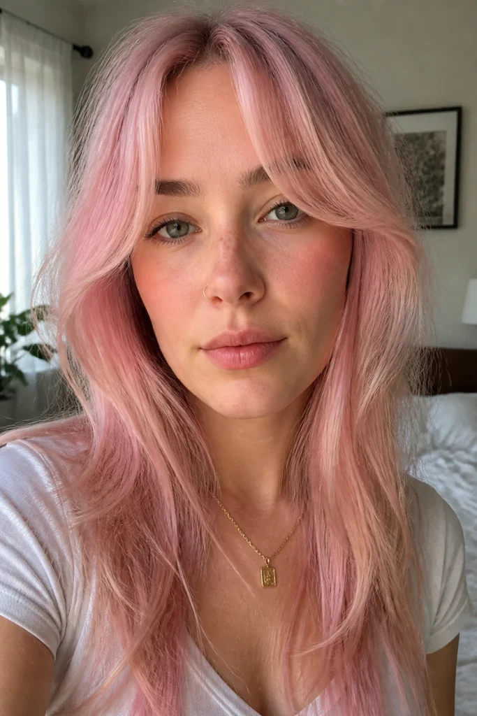 20 Milky Baby Pink Hairstyles for Thin Hair