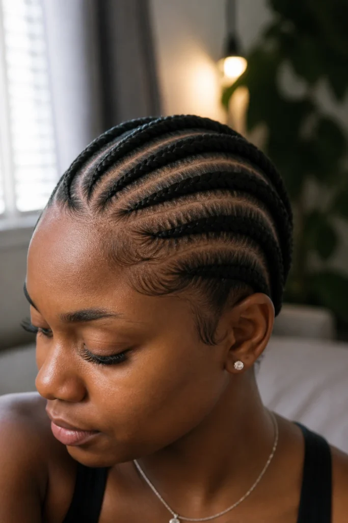 17 Four Braids Cornrow Natural Hair