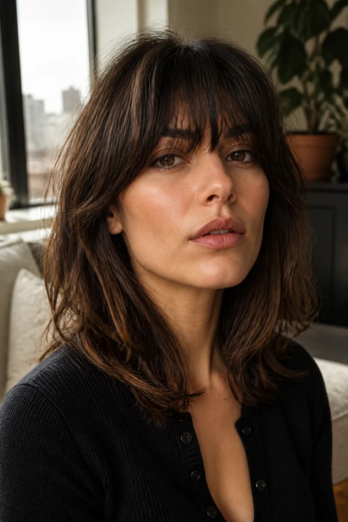 18 Thick Bangs for Square Faces