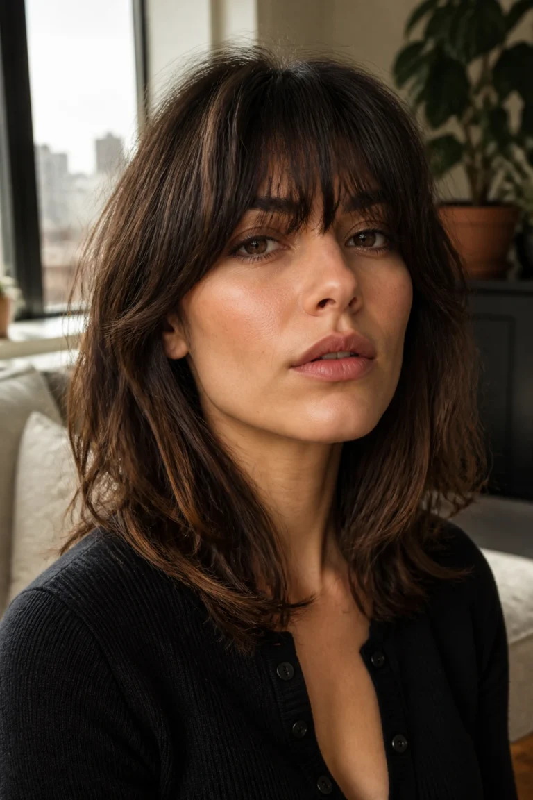 18 Thick Bangs for Square Faces