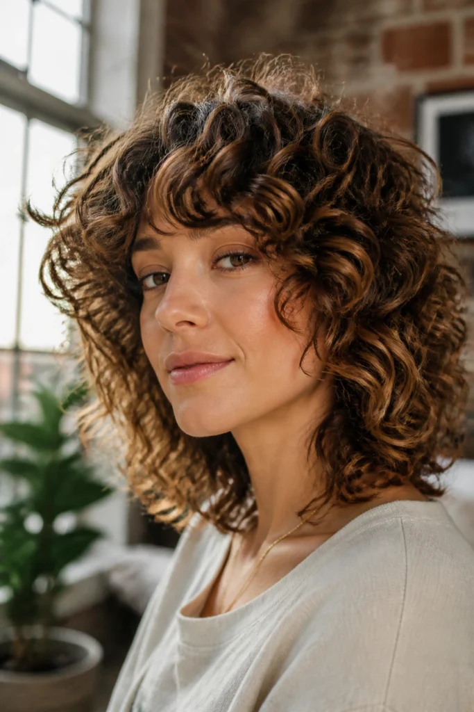 22 Shoulder-Length Curly Hair