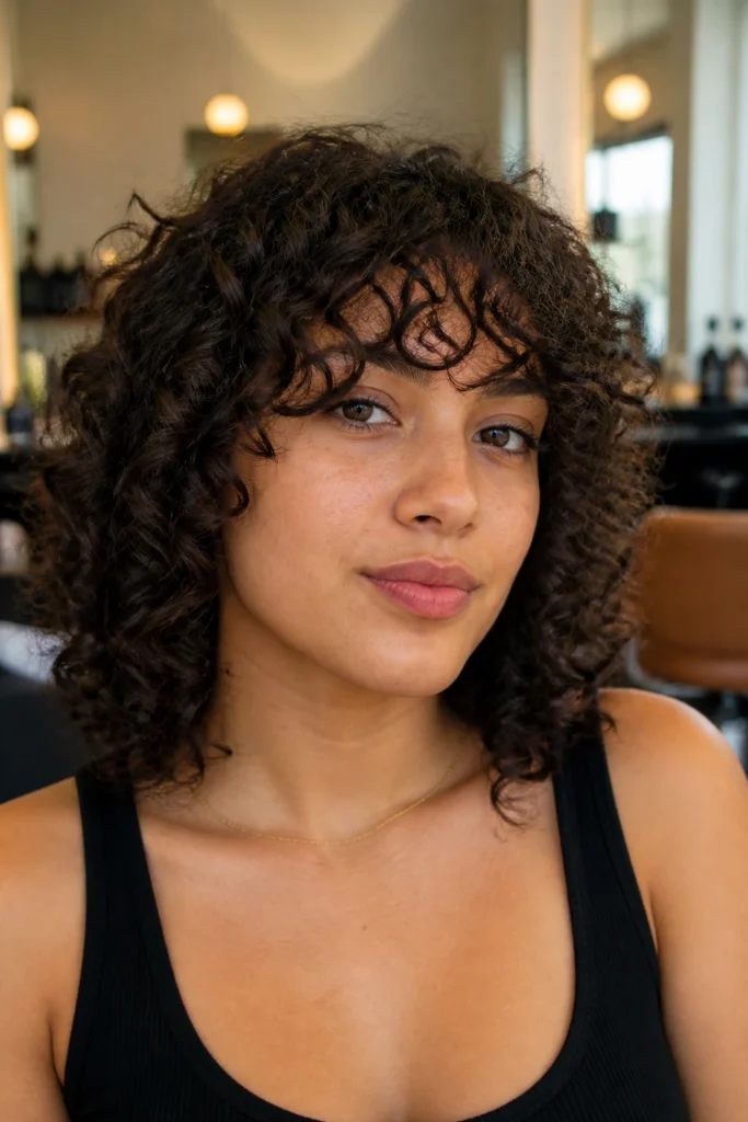 21 Textured Bangs for Curly Hair