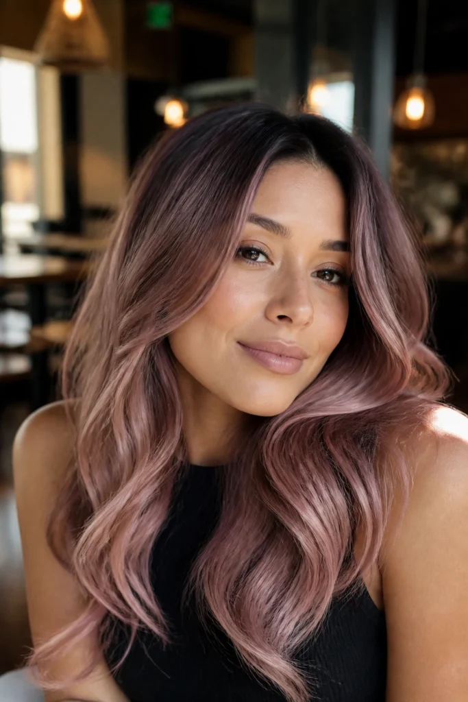 20 Nude Pink Hairstyles for Latina Hair