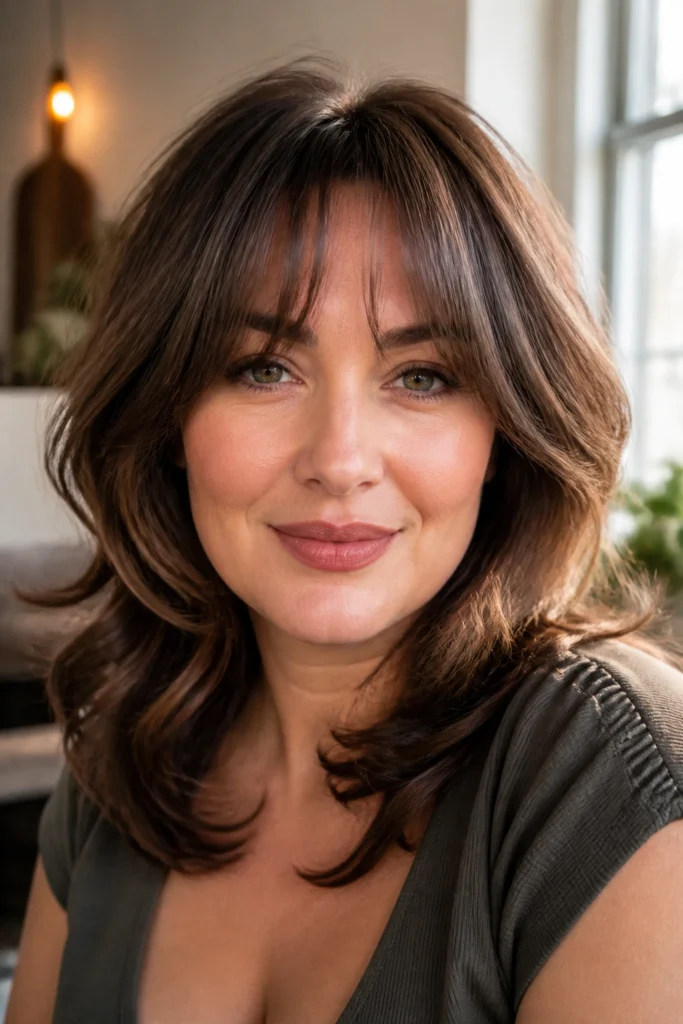 18 Haircuts for Round Faces Double Chin