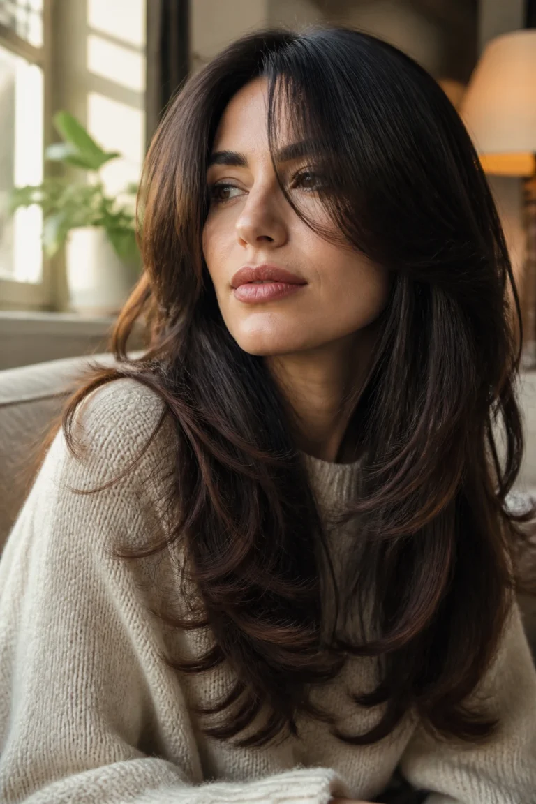 28 Long Butterfly Cut Hairstyles
