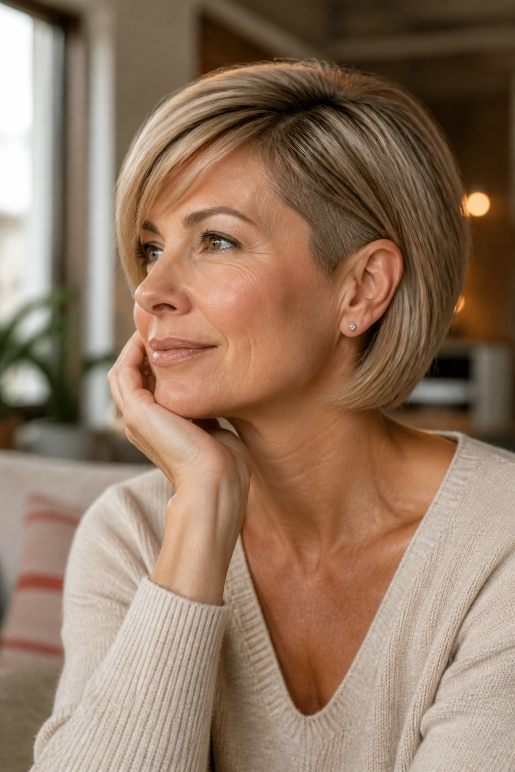 Thoughtful person in a cozy room representing final thoughts