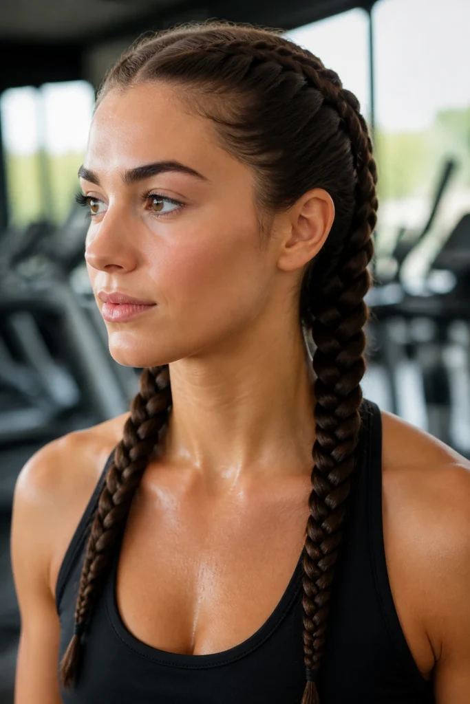 20 Curly Braids for Workouts