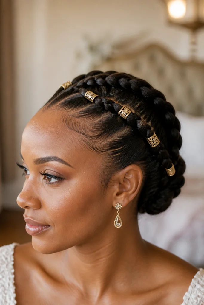 15 French Braids Black Hair for Weddings