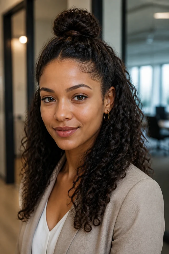 21 Natural Curls for Office Looks