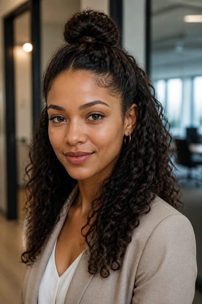 21 Natural Curls for Office Looks
