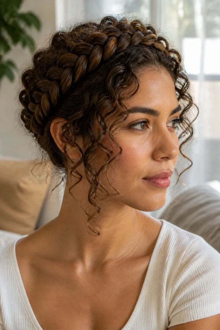 18 Quick Braided Hairstyles for Curly Hair