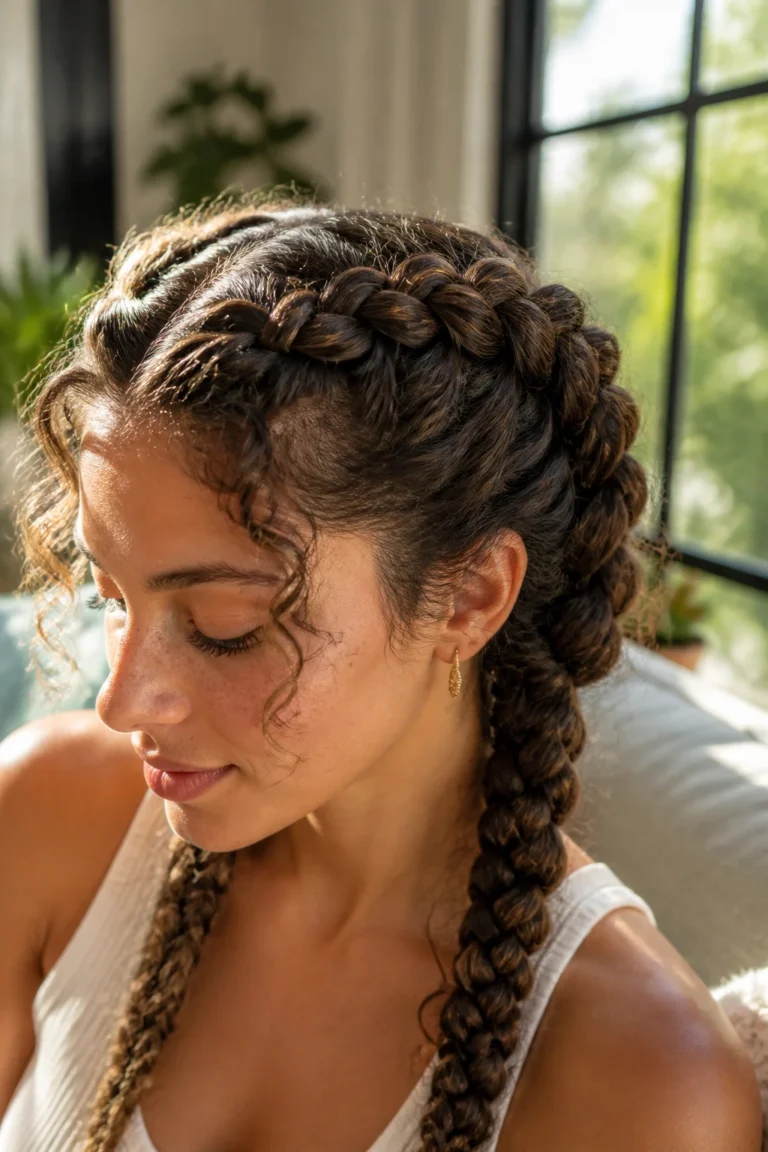 18 Double Dutch Braids for Curly Hair