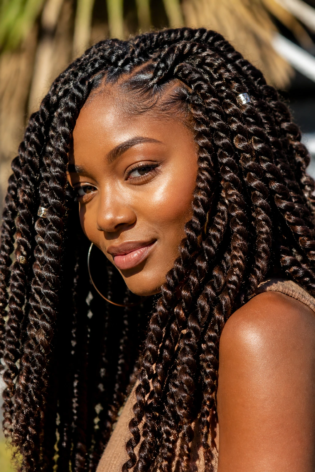 Close-up of a real person with Mambo Havana Twists
