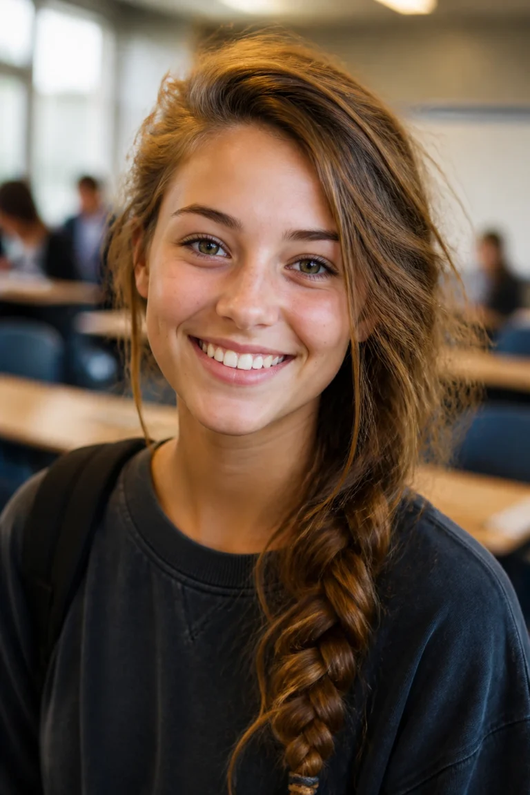 15 Hair to One Side Hairstyles for School Days