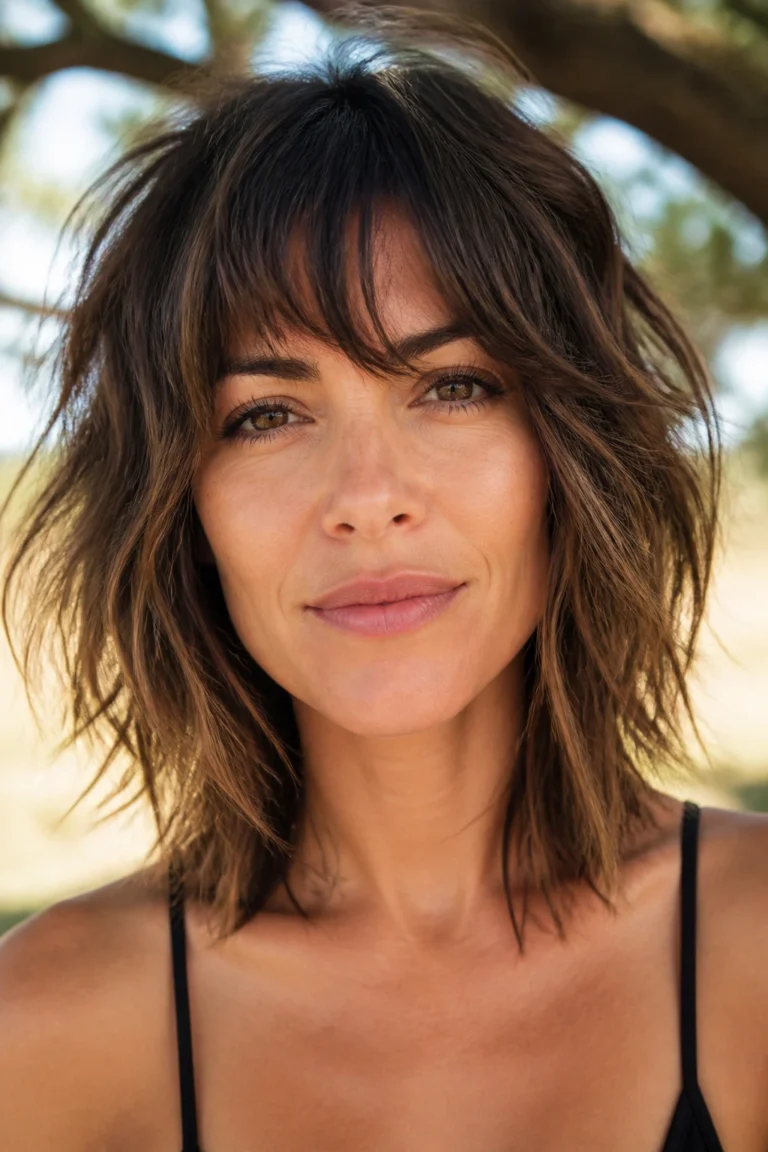 28 Long Shaggy Bobs for Thin Hair