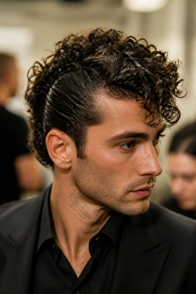 18 Curly Faux Hawk for Thick Hair