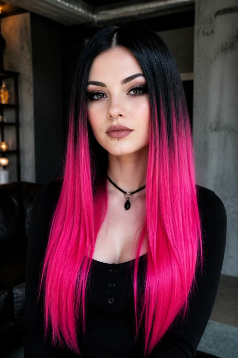 22 Pink Goth Hairstyles for Straight Hair