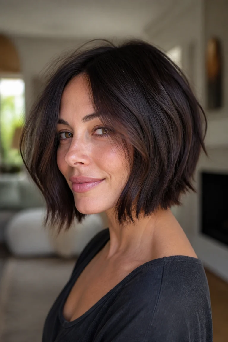 25 Long Angled Bobs for Thick Hair