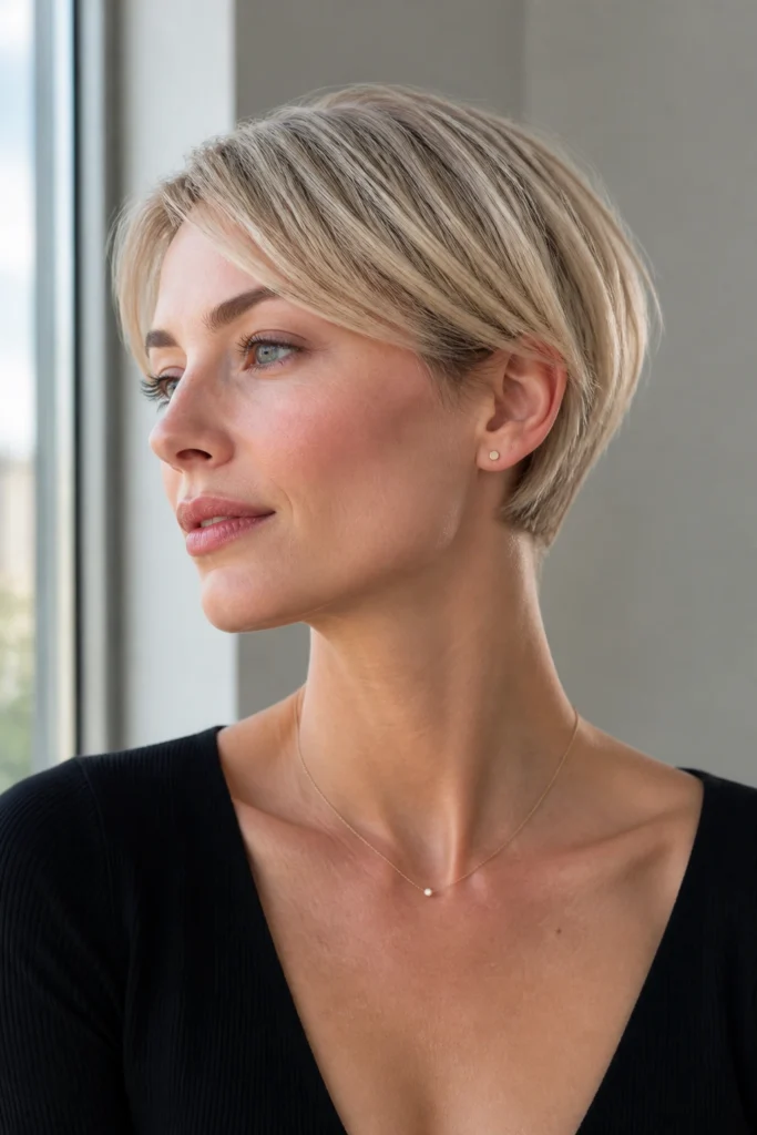 25 Short Blond Haircuts for Square Faces