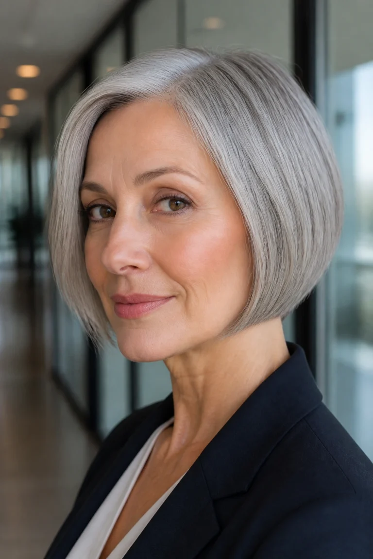 28 Short Grey Hair for Office Looks