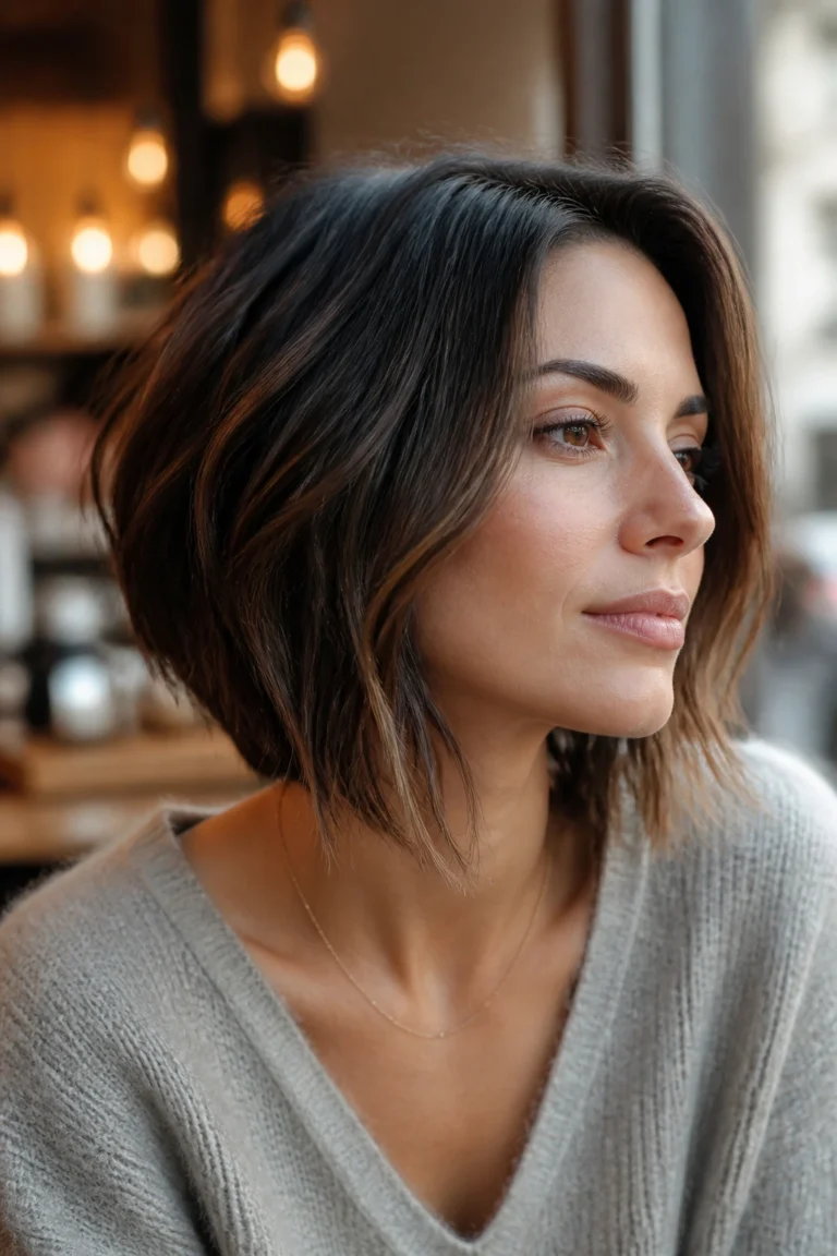 18 Short Stacked Bob Haircuts for Square Faces
