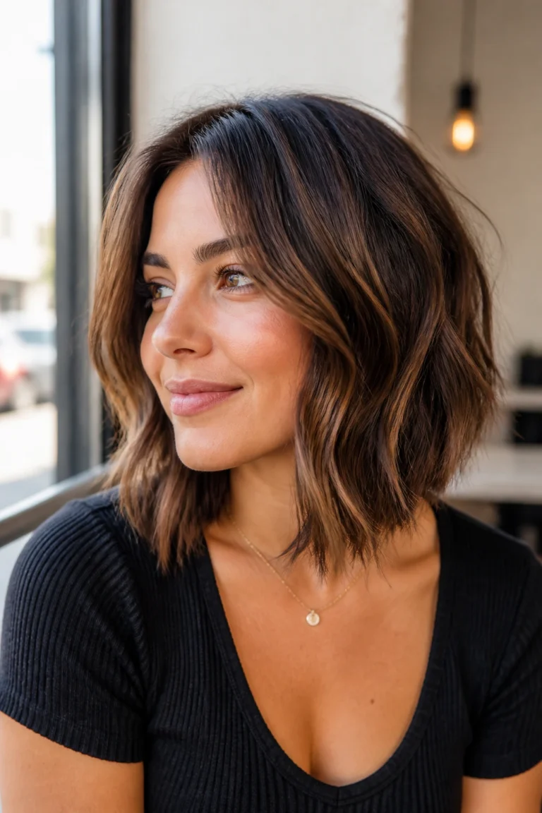 18 Angled Bob Hairstyles for Round Faces