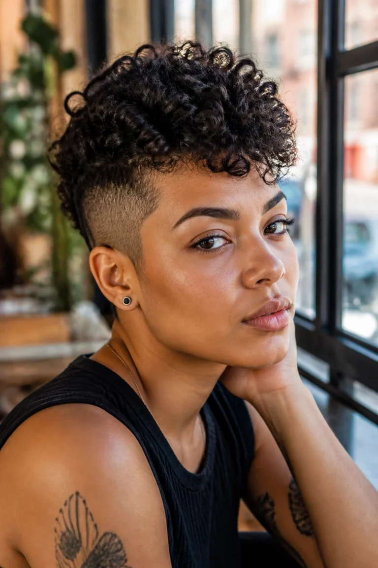 20 Short Hairstyle Curly Women