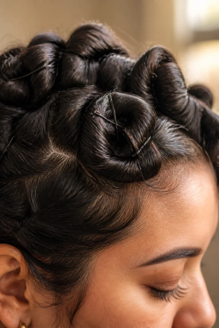 20 Pin Curls for Latina Hair