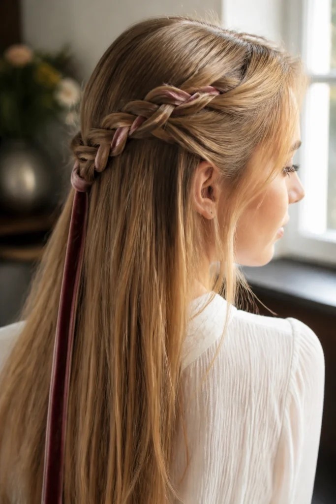 25 Braids with Accessories for Straight Hair