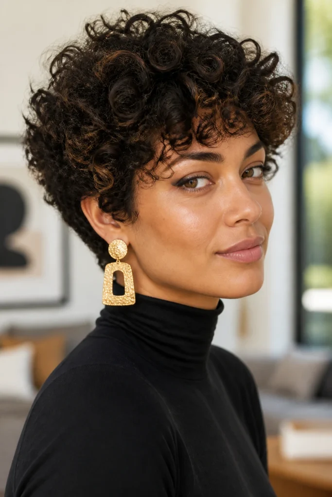 28 Short Wedges Hairstyles for Curly Hair
