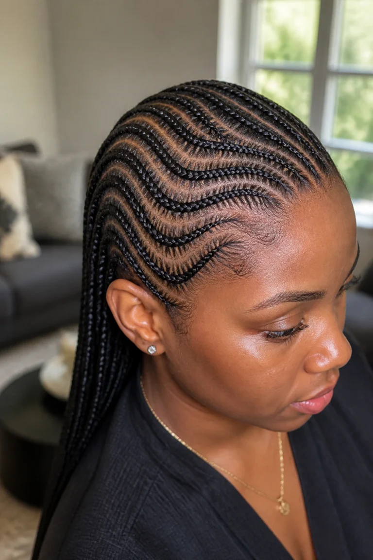 25 Micro Cornrows Braids for Long Hair
