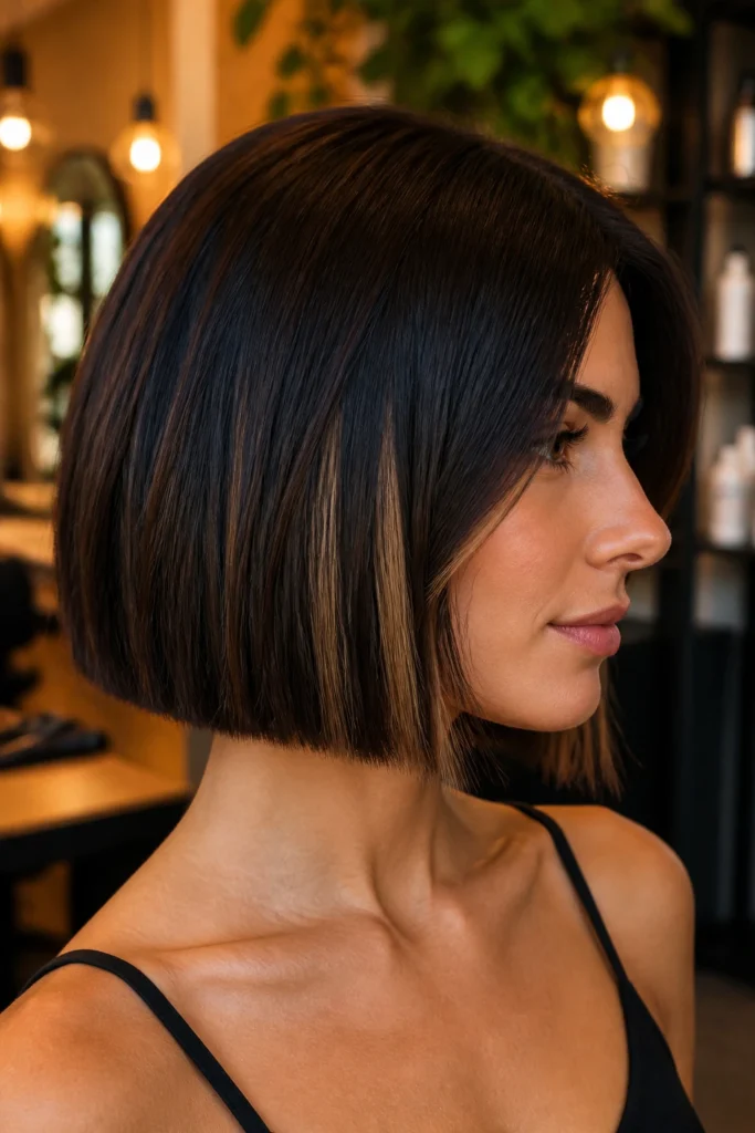 18 Short Bob Brunette for Thick Hair