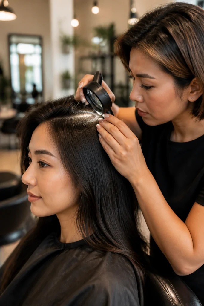18 Green Tips Hairstyles for Asian Hair