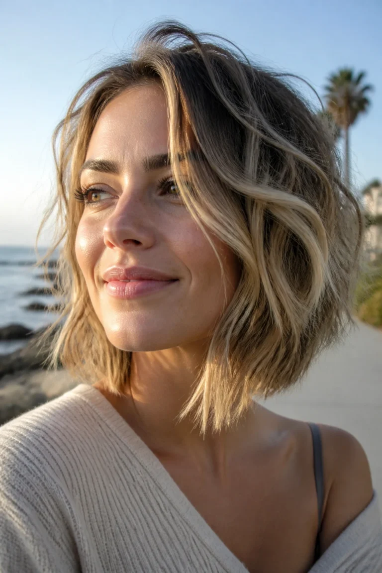 21 Asymmetrical Bob Short for Round Faces
